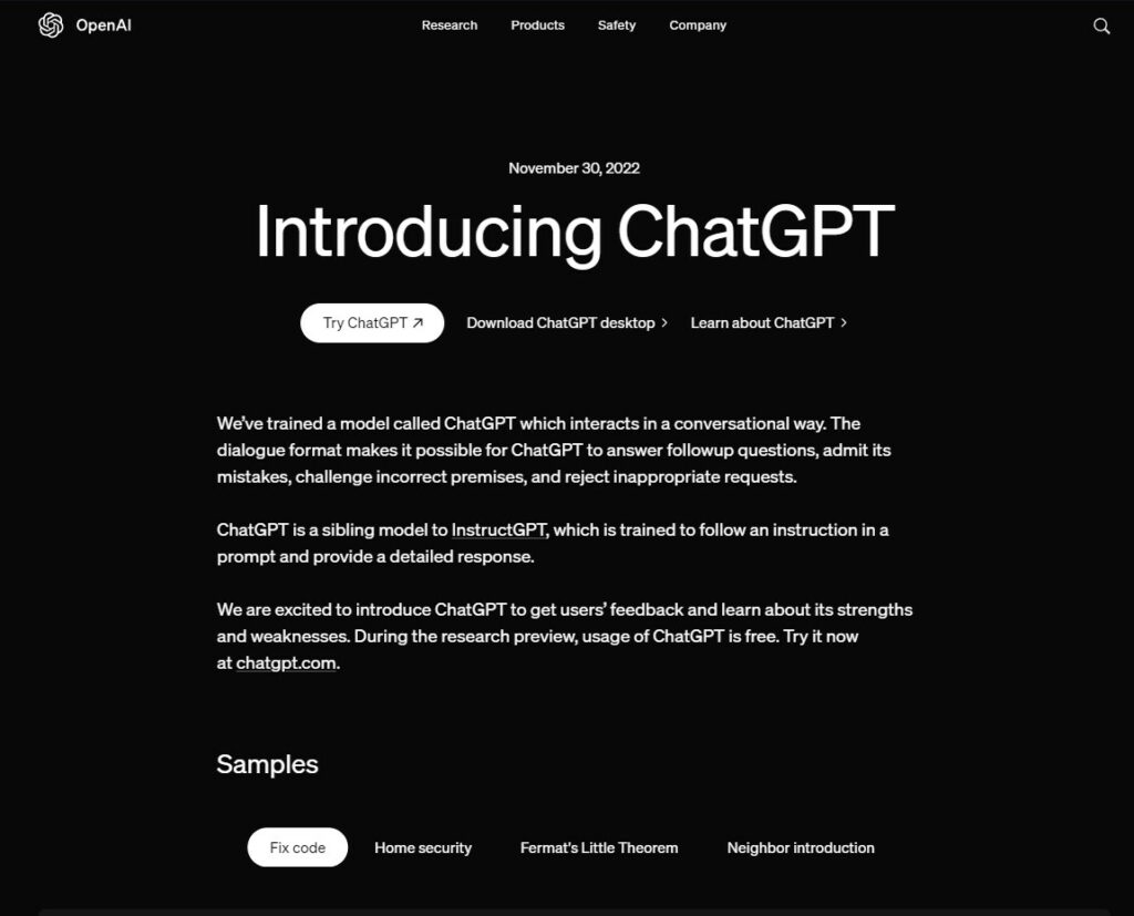 Introducing ChatGPT in 2024