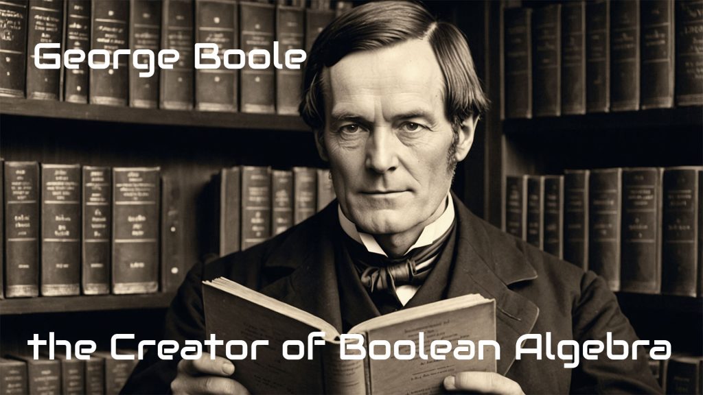 Evolution of Artificial Intelligence - George Boole Holding his Boolean Book