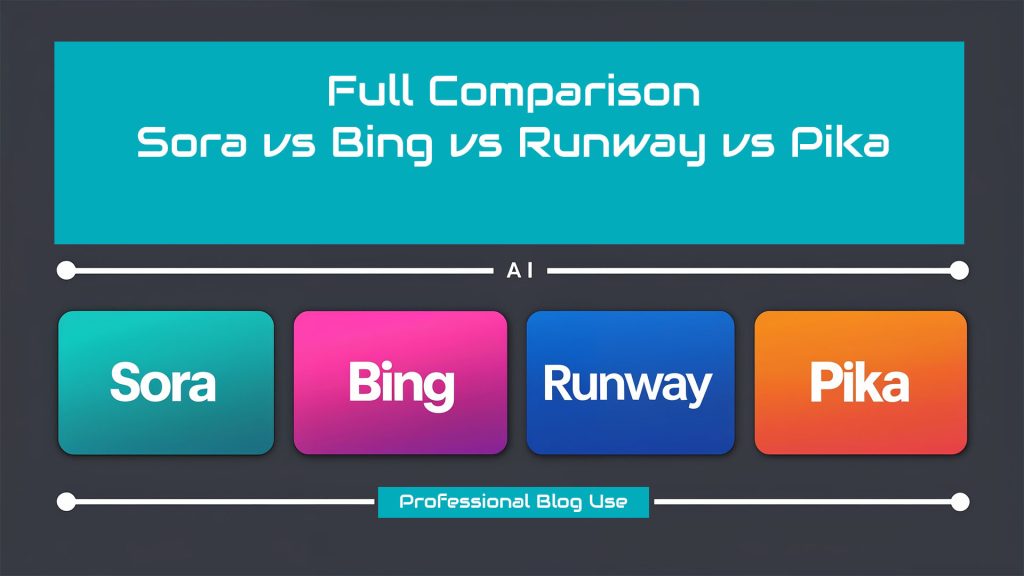 Full Comparison: Sora vs Bing vs Runway vs Pika by DigitalChronicle.info, 2025